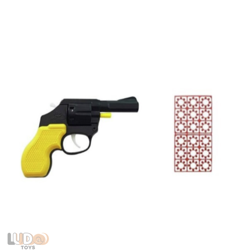 Oyuncak Kapsül Tabanca – Pat Pat Tabanca + 18’li Mantar Mermi Seti