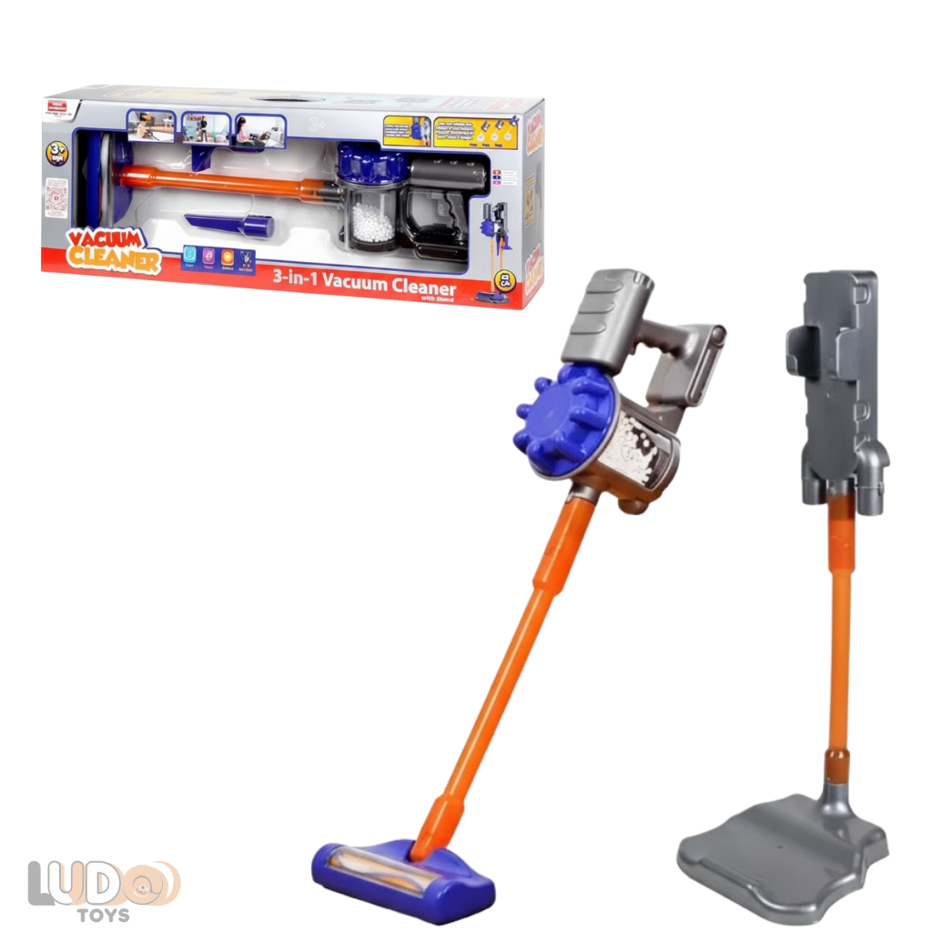 3+ Yaş Oyuncak Süpürge ve Stand — Vacuum Cleaner Eğitici Oyuncak