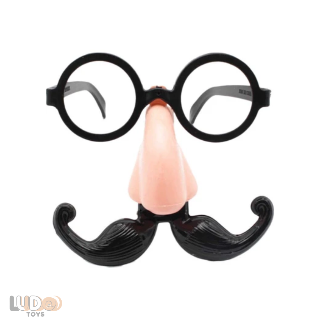 Nostaljik Takma Bıyık, Gözlük ve Burun Maskesi