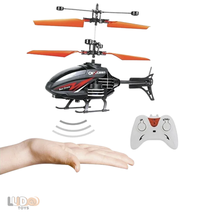 El Sensörlü Uzaktan Kumandalı Helikopter 20 cm | Şarjlı Işıklı Oyuncak