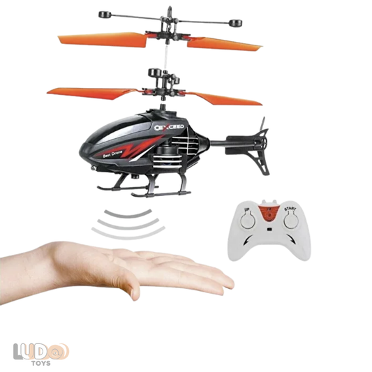 El Sensörlü Uzaktan Kumandalı Helikopter 20 cm | Şarjlı Işıklı Oyuncak