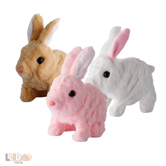Sesli ve Pilli Zıplayan Peluş Tavşan — Havuçlu Oyuncak