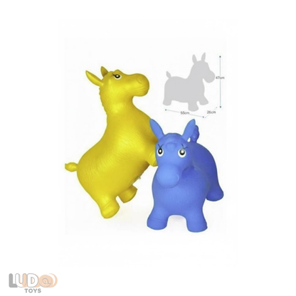 Şişme Oyuncak Eşek ile Eğlenceli Aktivite