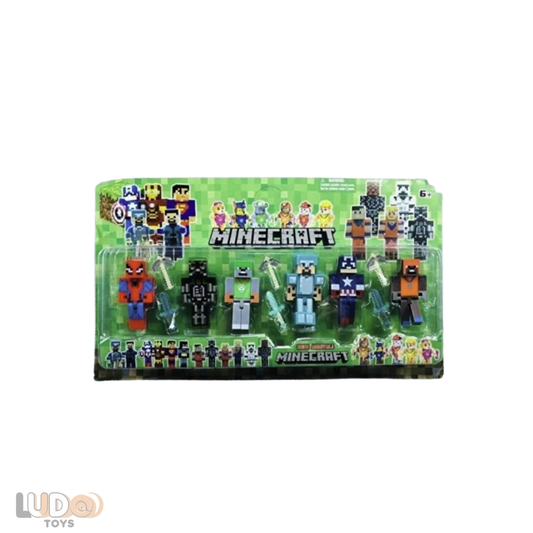Minecraft, Spiderman, Kaptan Amerika, Paw Patrol – 12 Parça Çocuk Oyuncak Seti