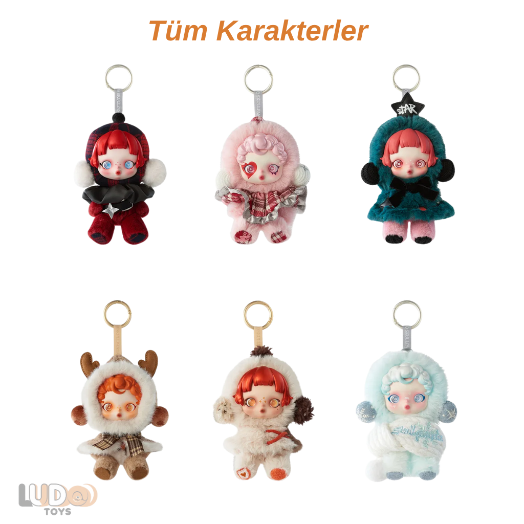 Skullpanda Peluş Anahtarlık Charm | Koleksiyonluk Mini Aksesuar